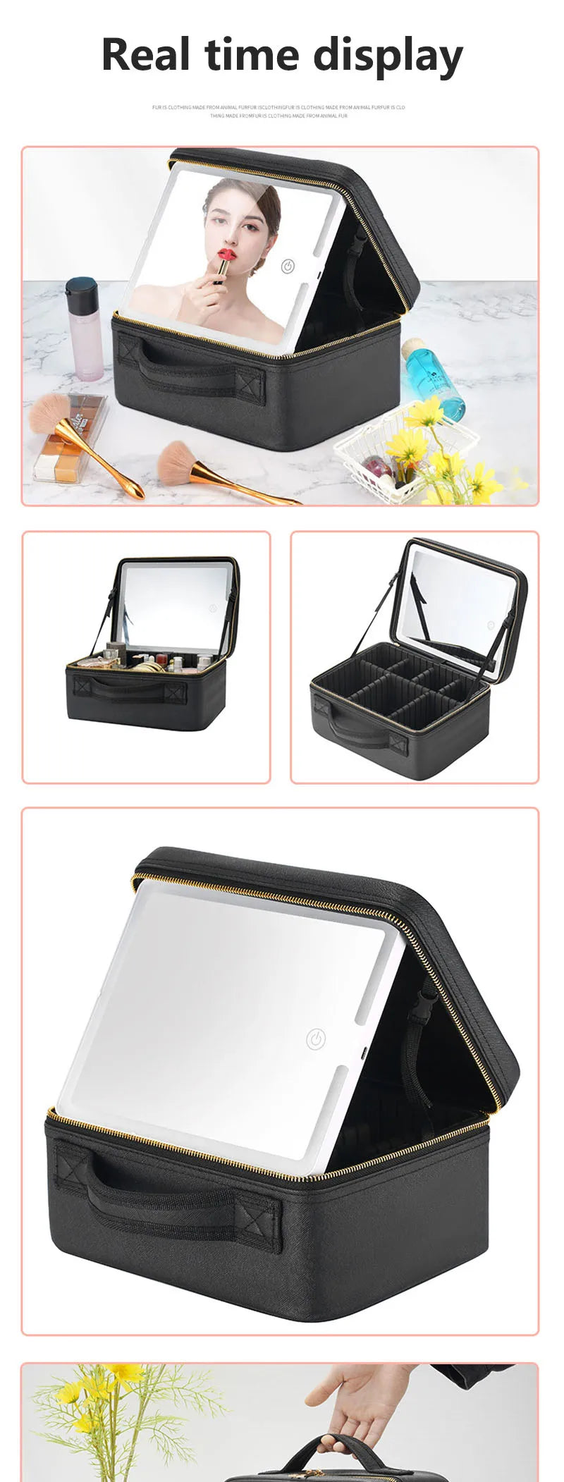 Ourcheap™ Travel Makeup Case with Mirror