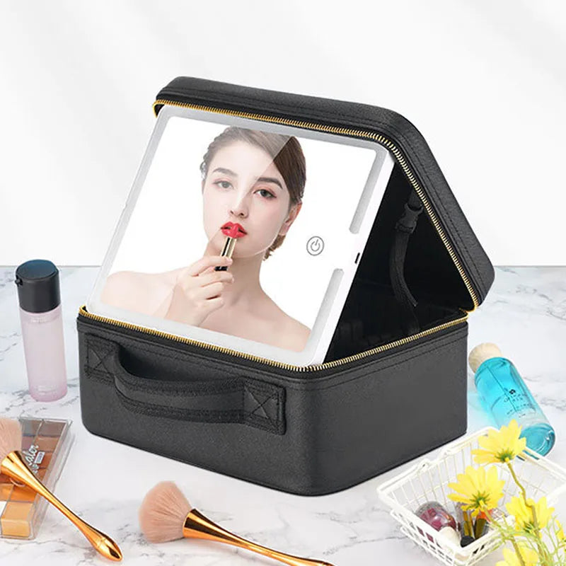 Ourcheap™ Travel Makeup Case with Mirror